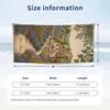 Floral Garden Theme Beach Towel Personalized Custom Name & Text Soft Quick Dry Beach Towel for Swimming Travel