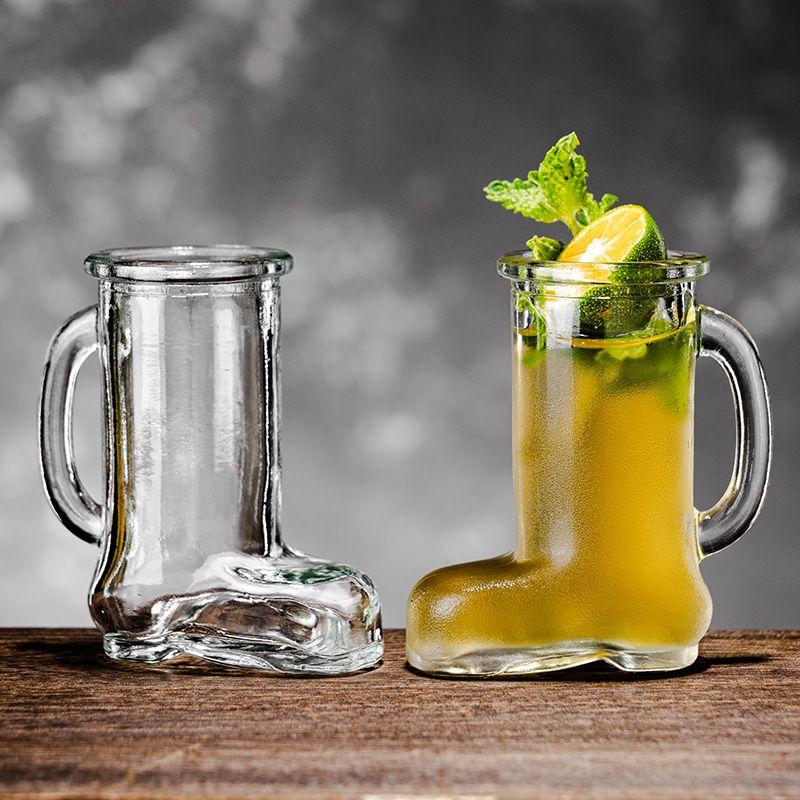 Creative Mini Boot-Shaped Shot Glass with Handle – Novelty Cocktail & Wine Cup