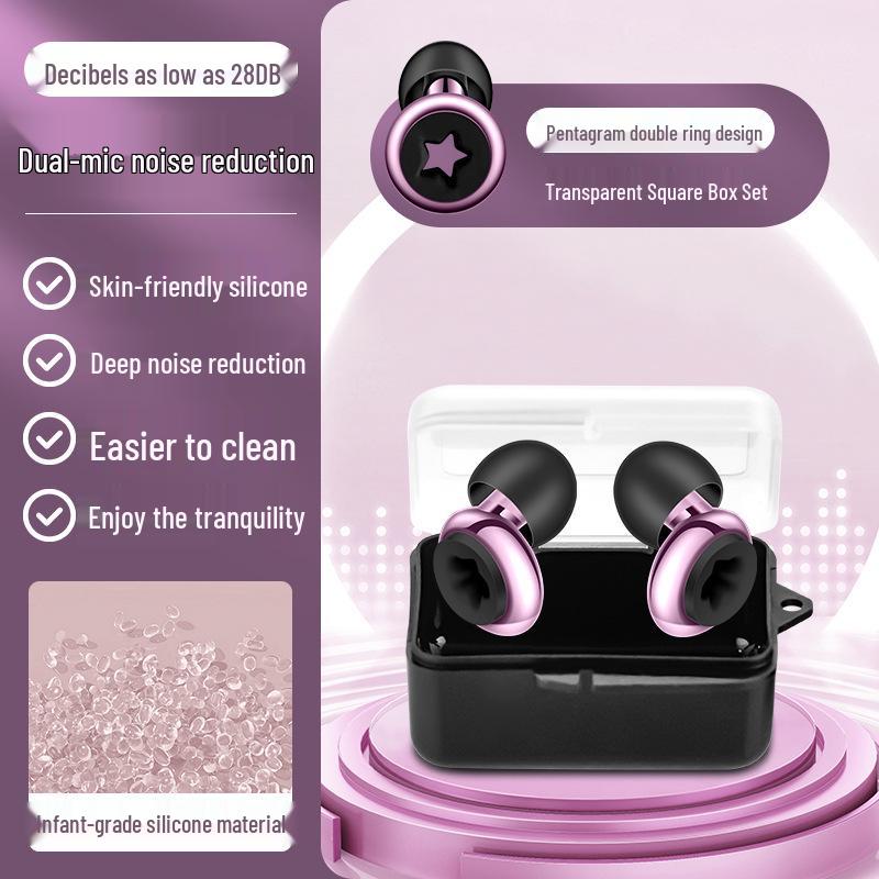 Silicone Soundproof Earplugs: Waterproof, Noise-Reducing for Dormitories, Work, Snoring, and Workshops