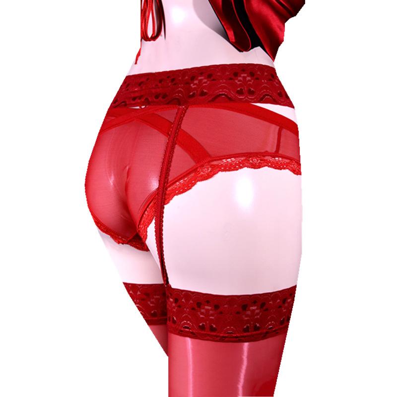 Lace Sexy Sling One-Piece Stockings See-through Temptation Ultra-Thin Garter Belt