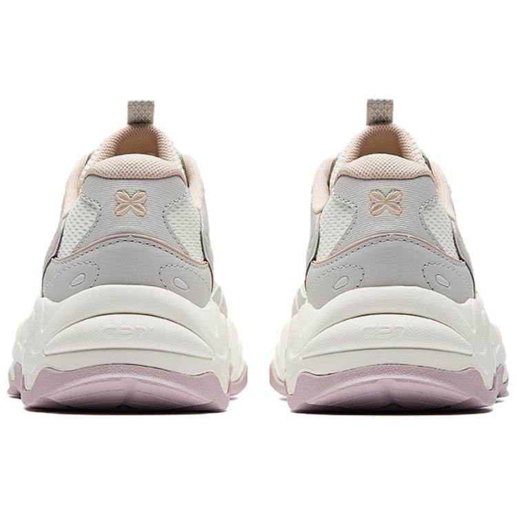 Anta Meteor VENT Pantofi Casual Confortabili Versatili cu Absorbție a Șocurilor Rezistenți la Uzură cu Top Scund Adidași Femei Gri Roz 122528858-4