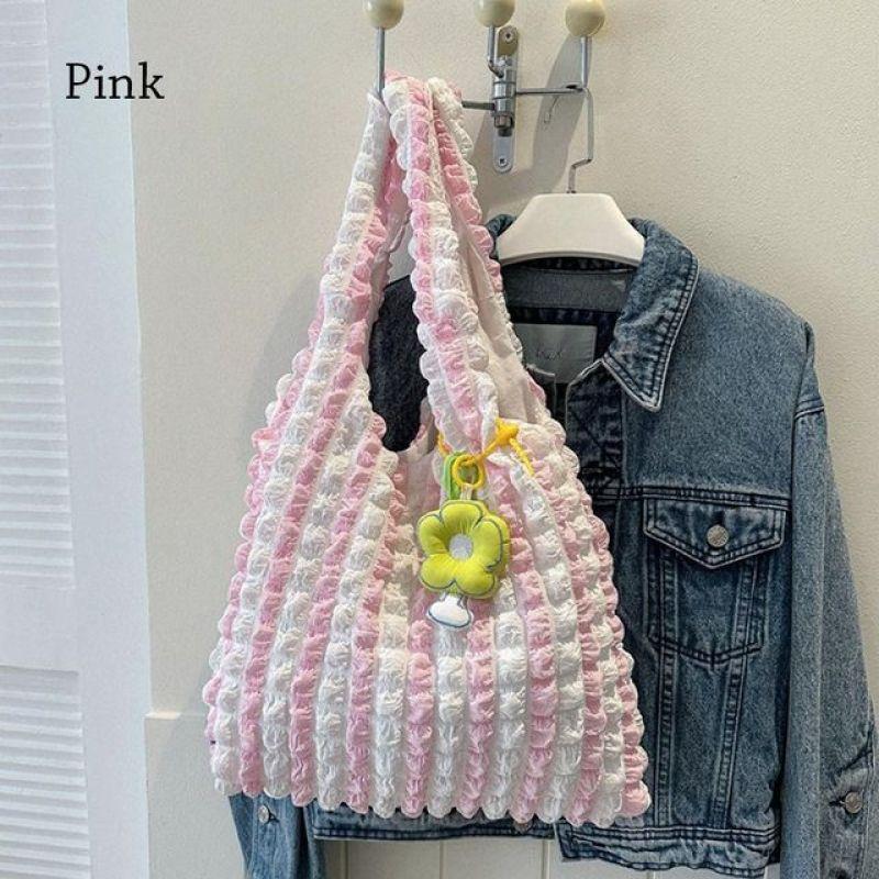 Neue Frauen Mädchen Große Kapazität Schulter Taschen Weibliche Tragetaschen Unterarm Taschen Casual Shopping Handtaschen (Anhänger nicht im Lieferumfang enthalten)