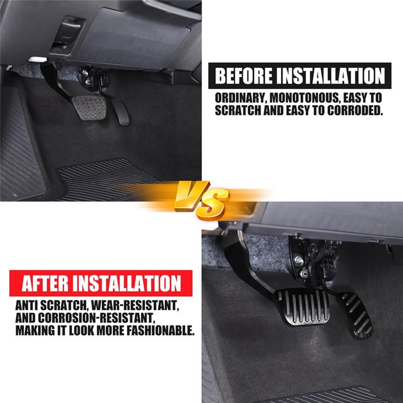 Car Brake Pedal Gas Accelerator Pedal Cover For Toyota Land Cruiser 250 Prado LC250 2025 Accessories Stainless Steel-A99D