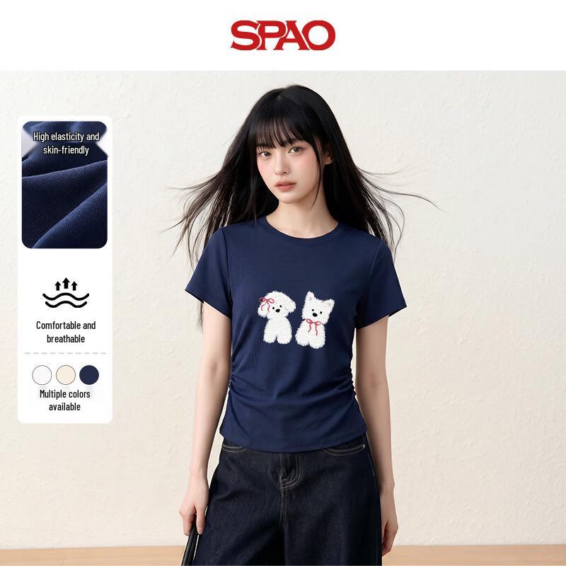 SPAO Women s Slim Fit Short Sleeve T-shirt S