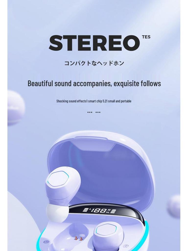 M13 True Wireless Bluetooth Headphones: Transparent In-Ear Design, Smart Display, Noise Cancelling, Long Battery Life.