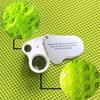 Adjustable Lighting Foldable Jewelry Magnifier Handheld Magnifier  for Jewelry Inspection