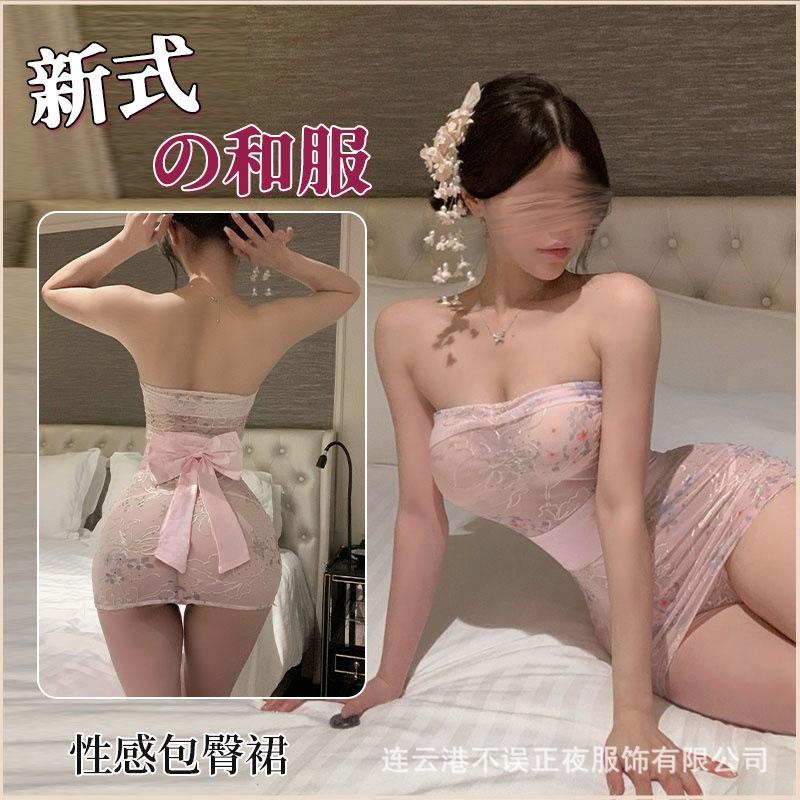 Sex underwear sexy pajamas women's pure desire style qqny uniform suit antique belly pocket hip skirt