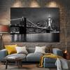 2D Monochrome NYC Backdrop, Brooklyn Bridge Photography Background