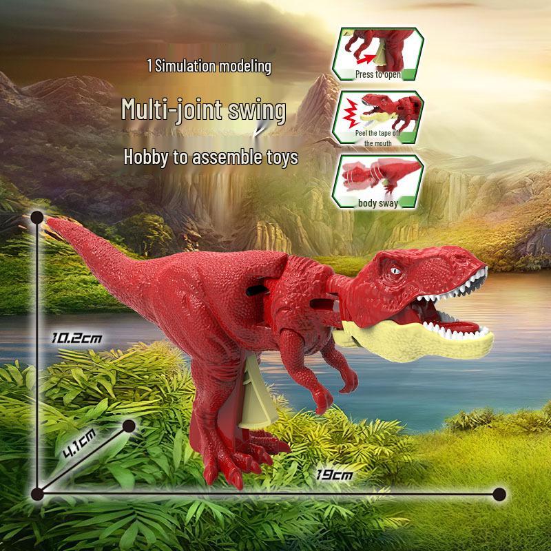 Interactive Roaring Tyrannosaurus Rex Toy with Light and Sound for Kids - Popular Dinosaur from Douyin