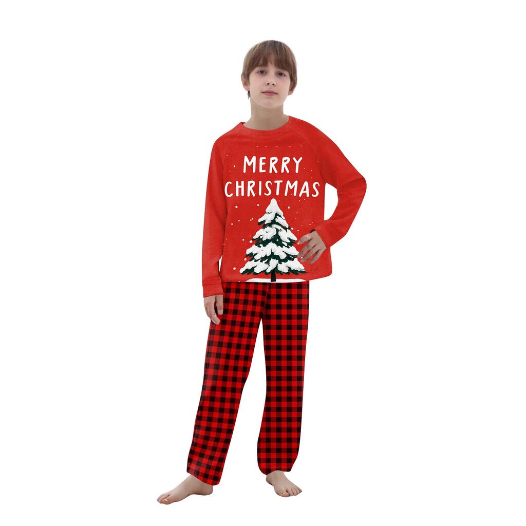 Passende Familiensets mit Weihnachtsmotiven, Langarmshirts und Hosen