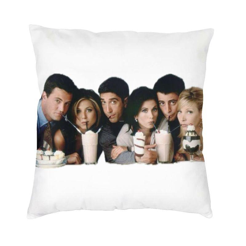 Luxury Friends Classic Tv Show Throw Pillow Case Home Decorative Custom Square Cushion Cover 45X45 Pillowcover For Sofa