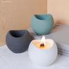 Curved Candle Jar Silicone Mold Minimalist Flowerpot Concrete Making Molds DIY Resin Storage Box Modern Design Crafts Mould Gift