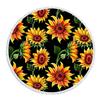 Sunflower Printed Round Beach Towel Home Decorations Furnishing Bedroom Microfiber Travel Camping Yoga Shawl Mat Bath Towel