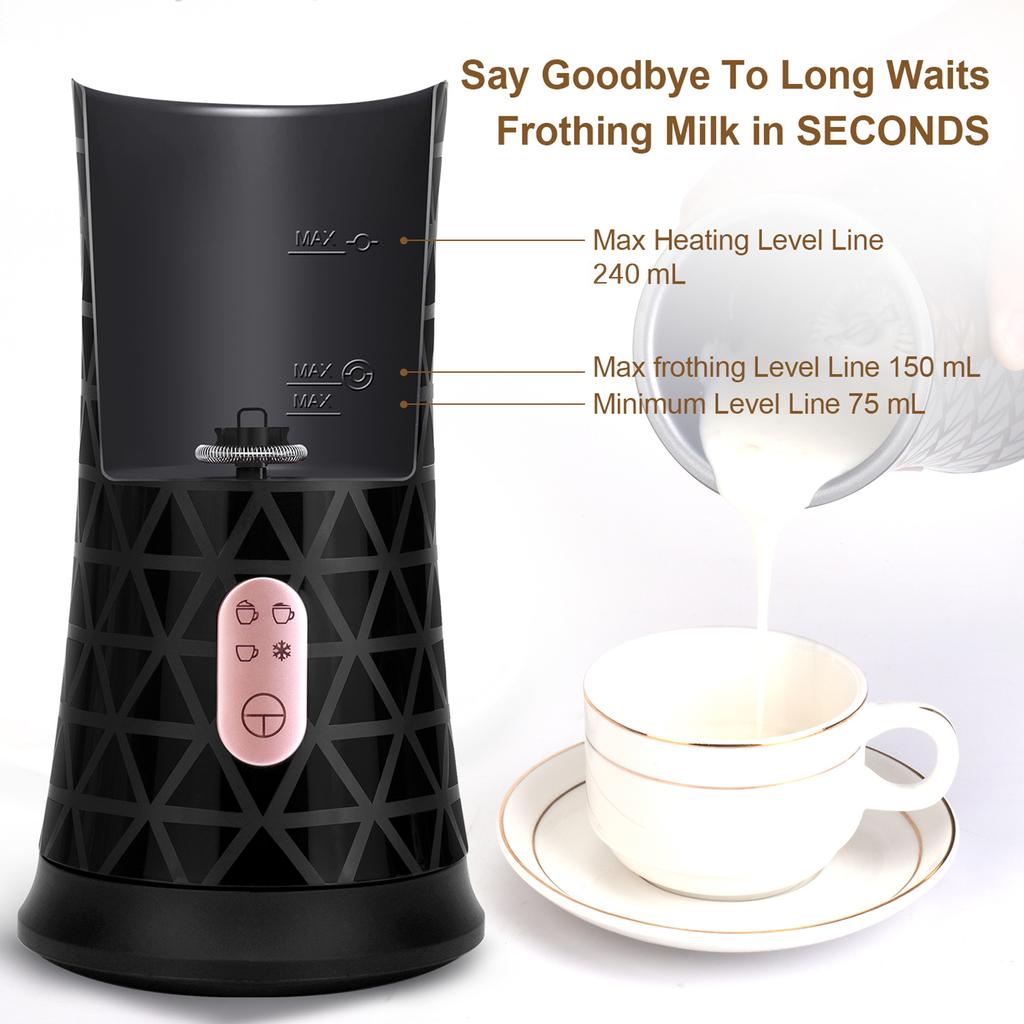 Elektrisk melkeskummer for skumming 4-i-1 melkedamper med skummaskin for