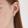 14K GF Simple Flower Petal One-Touch Earrings C24EGF207
