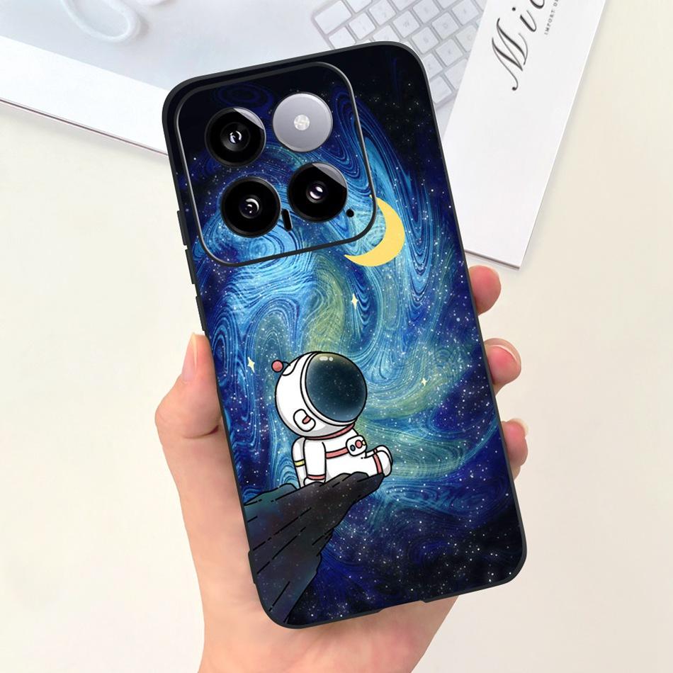 For Xiaomi 14 Phone Case Xiaomi Mi 14 5G Mi14 2024 Cute Cat Cartoon Jelly Silicon Soft Protective Back Cover