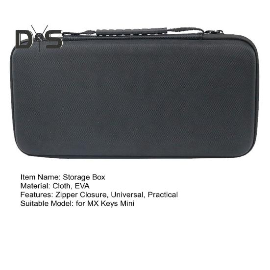 Keyboard Storage Case Travel Carrying Bag Zipper Closure Shock-Resistant Protective Storage Bag EVA Hard Case for MX Keys Mini