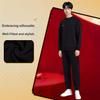 Li Ning Breathable Simple Versatile Crew Neck Sweatshirt Set Men Sweatshirt Set AWEV061-1