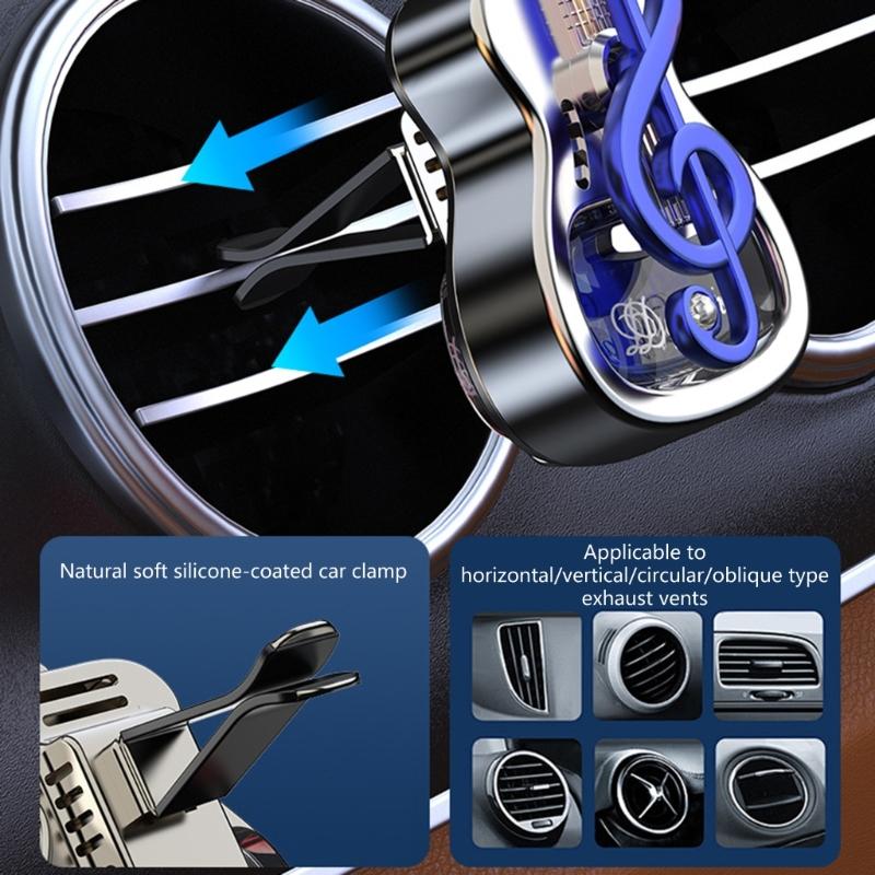 Ornamenti Decorativi Clip per Bocchetta Aria Auto Chitarra Con Capacità Aromatizzante Per Uso in Auto Costruzione in ABS Regalo per Guidatore