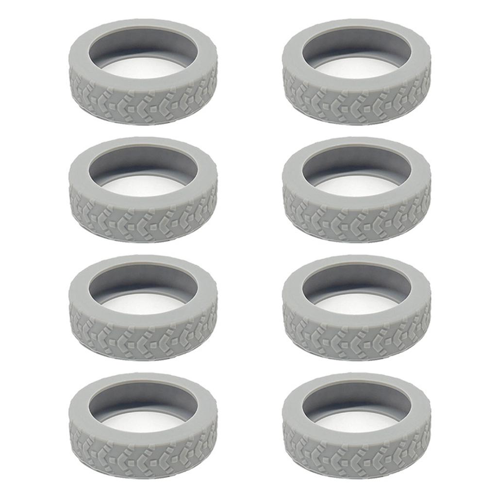 8pcs Universal Luggage Suitcase Wheels Silicone Wear Resistant Trolleys Case Caster For Suitcase