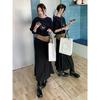 2024 Autumn New Black High Waist Pleated Fishtail Skirt For Women, With A Design Sense And A Split Suit Long Skirt