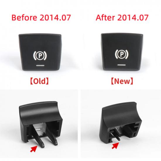 1x ABS Car Handbrake P Button Auto H Switch Trim For BMW 5 6 7 F10 F12 F01