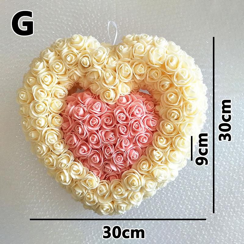 Buy New Artificial Rose Wedding Decor PE Foam Flores Heart Simulation ...