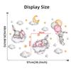 Children's Room Wall Stickers Cartoon Animals on Train Airplane Hot Air Balloon Wall Decals Baby Nursary Kindergarten Decoration