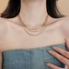 Copper Link Long Tassel Choker Exquisite Luxury Jewelry Multi-Layer Tassel Necklace  Wedding Bridal