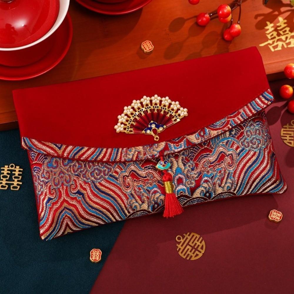 Best Wishes Fu Character Hongbao Blessing Words Wedding Red Pockets  Spring Festival
