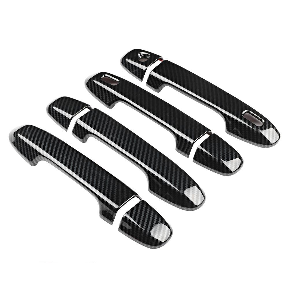 Set da 8 pezzi Finitura Copri Maniglia Esterna Smart con Grana in Fibra di Carbonio Adatta per Subaru Forester SK 19
