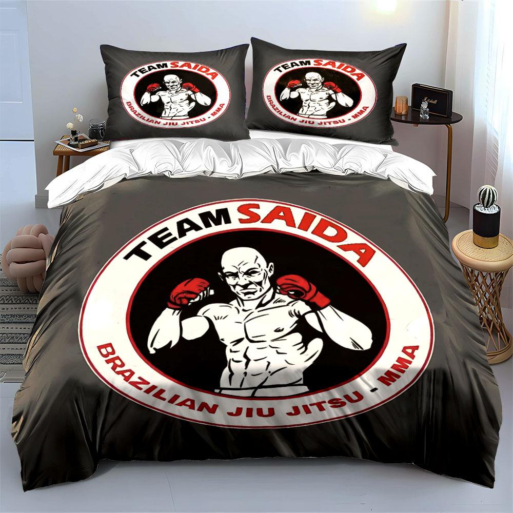Grosstor Unisex Martial Arts Training Set Multiple Sizes Kid's And Adults' Bedroom Exquisite 3Pc Bedding Set, Gift