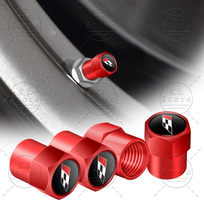 lcbn4 4Pcs Car Styling Racing Flag Badge Metal Wheel Tire Valve Caps Stem Case Dust Covers For Seat Ibiza Cupra Arosa Ateca Cordoba
