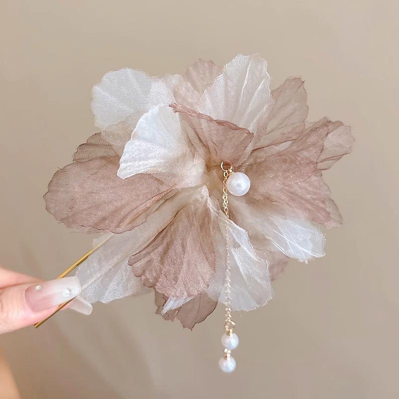 U-Shaped Fixed Hairpin with High-End Alloy Comb for Women's Updos - Ancient Style Four-Tooth Insert