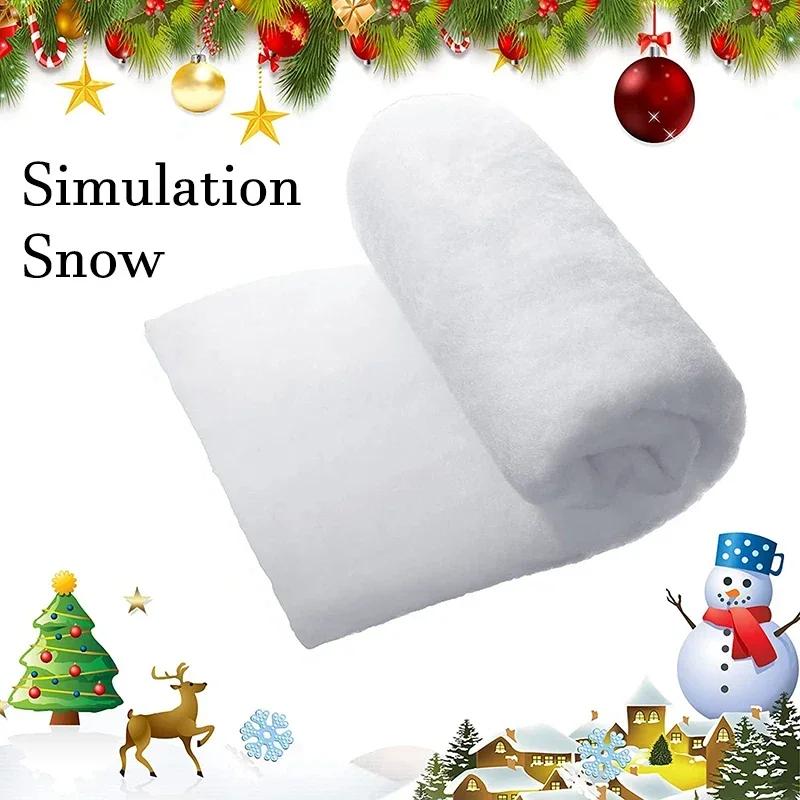 Christmas Simulation Snow Blanket Thickened Snow Cotton Artificial Snowflake Snow Scene Arrangement Decoration