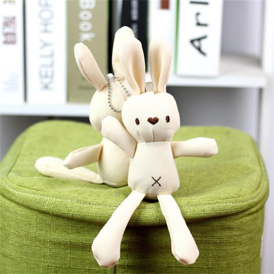 Jouet en peluche super doux en coton PP résistant à l'usure pour bébé fille, poupée lapin apaisante, jouet pour bébé pour la maison