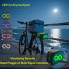 LED High-visibility Safety Rear Bag for Outdoor Activities, Cycling Reflective Rear Bag