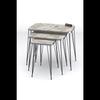 Nesting Table Kr Silver Efes Wire Black Leg