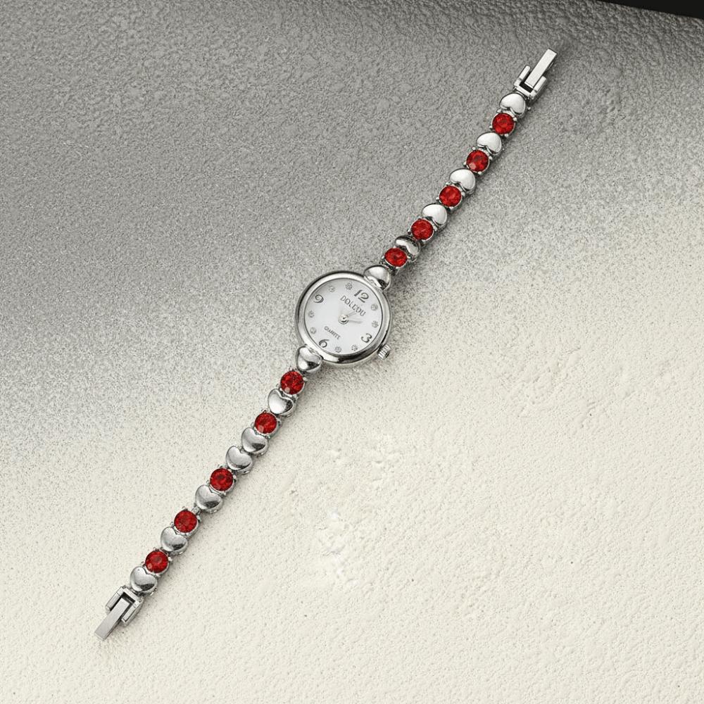 Round Small Dial Luxury Wrist Watches Steel Strap Womens Quartz Wristwatch  Students Gift