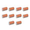 10Pcs Wire Block Clamp Terminal Quick Conductor Flexible Hard Cable Connector PCT218
