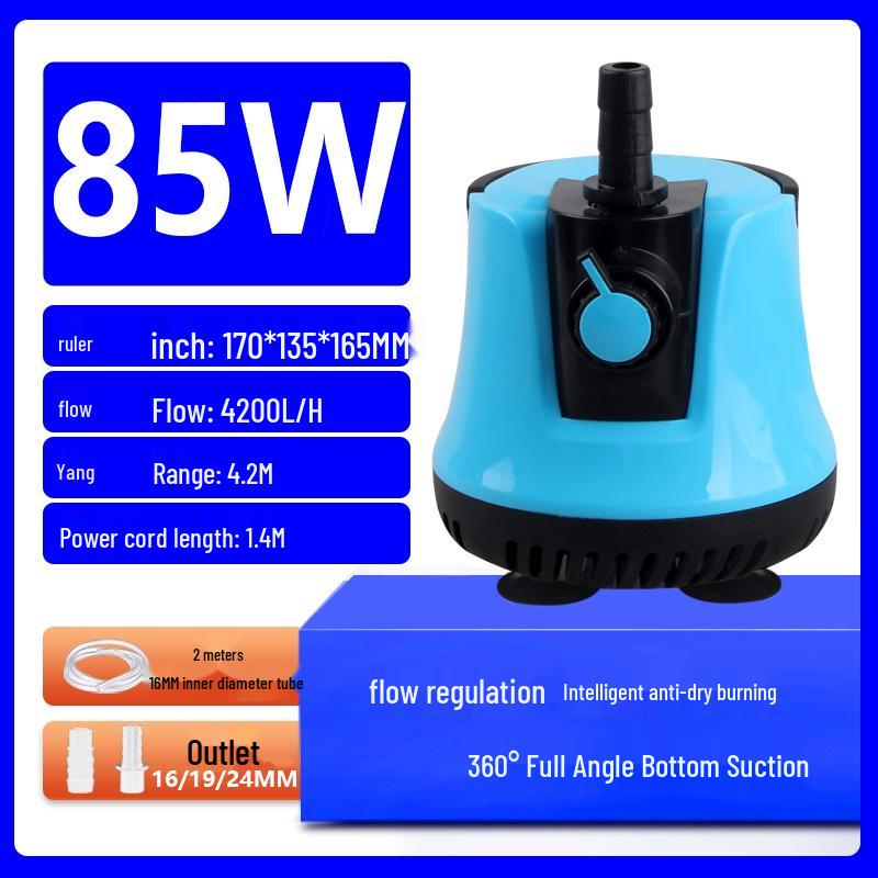 Leise Tauchpumpe für Aquarien und Schildkrötenbecken - Effiziente Wasserzirkulation und Kotabsaugung