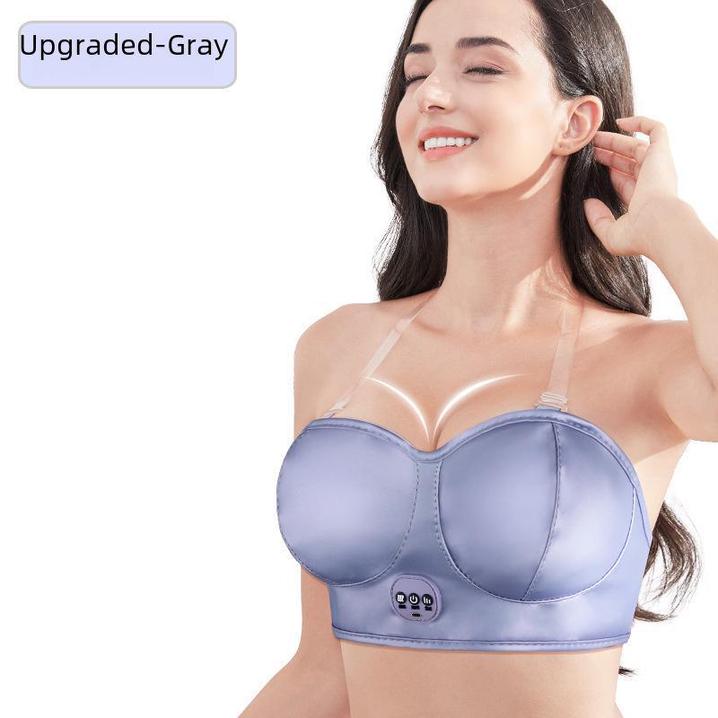 

Интеллектуальный электрический массажер для увеличения груди с подогревом и вибрацией для домашнего использования серебряный серый