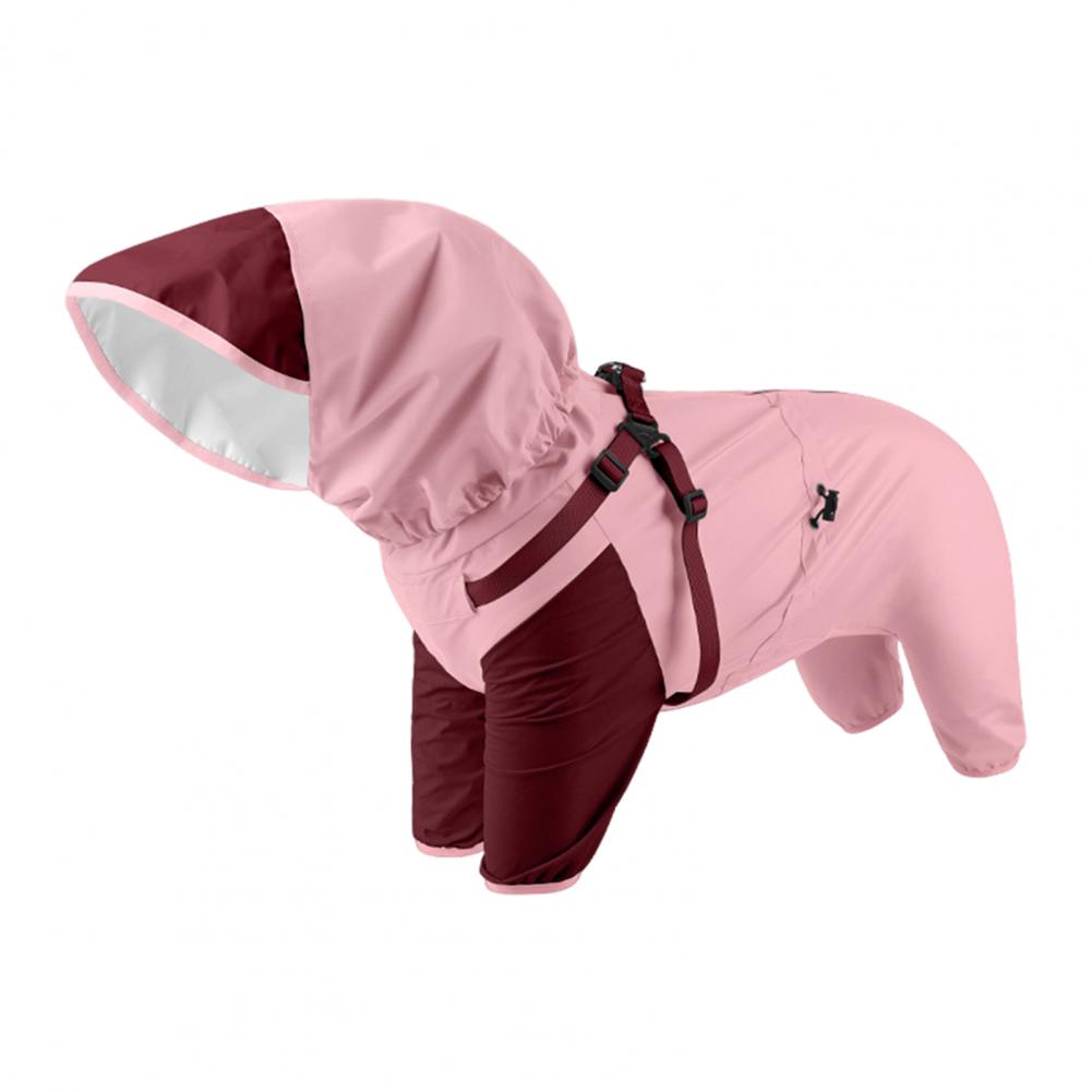 Dog Raincoat with Spiral Elastic Feet Removable Hood Dog Rain Jacket Hooded Waterproof Dog Raincoat for Small to Pets for Medium