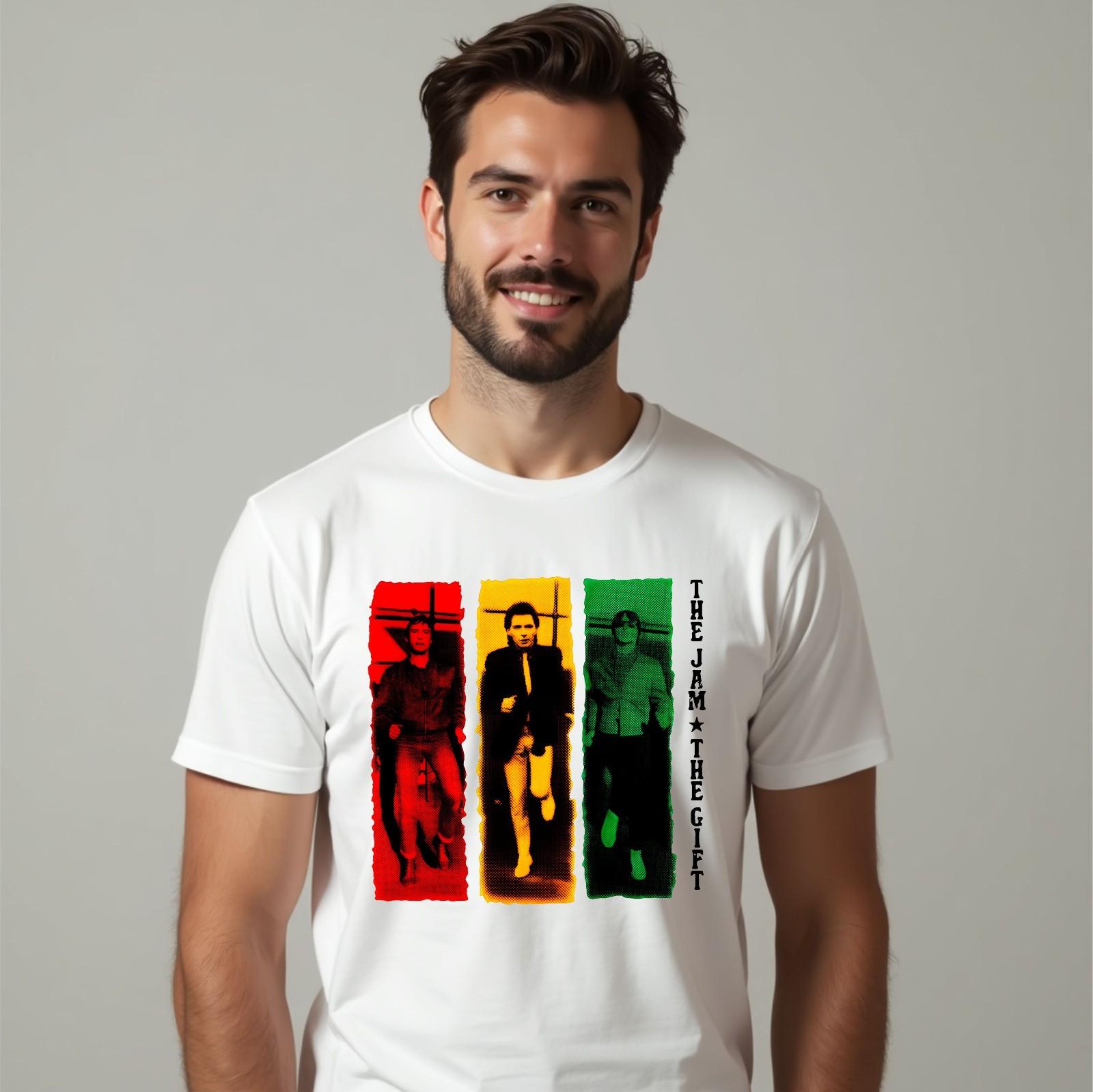 The Jam The Gift T-shirt Punk Rock Band Graphic Music Lover Top Men s Unisex Tee S