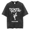 Rock Band My Chemical Romance Magliette Lavate The Black Parade Uomo Donna Punk Hip Hop Manica Corta Maglietta di Cotone Magliette Oversize