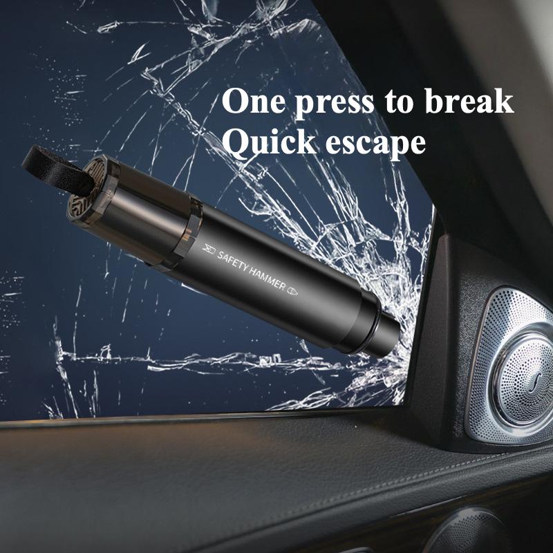 Car Window Breaker Plus Seat Belt Cutting Knife 2-in-1 Safety Hammer Multifunctional Window Breaker Car Escape Hammer