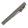 Tabarat Tie Made In Brass with Knurling and Alligator Claws Men's Clip, Japan, (Silver)