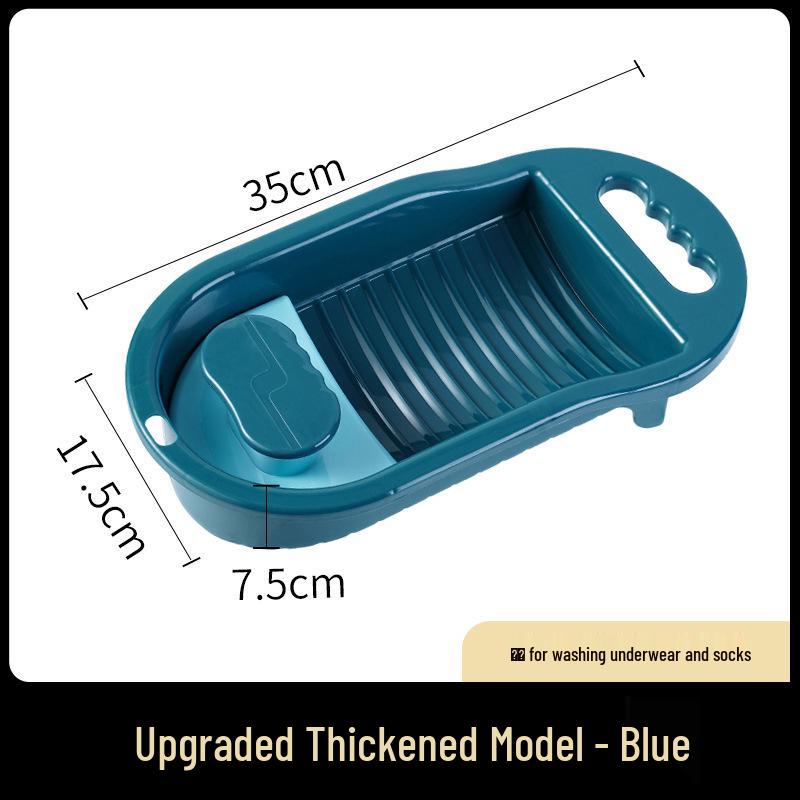 

Compact Hand-Wash-Free Mini Washboard Basin for Underwear, Socks & Lingerie