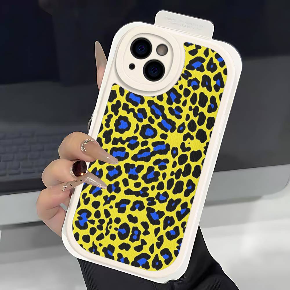 Классический чехол для телефона с леопардовым принтом и принтом гепарда для iPhone 11 12 13 14 15 16 Pro Max Plus Кожаная крышка iphone X
