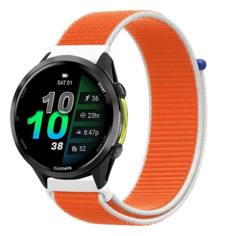 Cinturino in Nylon da 22mm 20mm per Garmin Forerunner 970 570 165 965 55 Venu 3 Stile Bandiera Braccialetto alla Moda Garmin Active 6 Approach S50
